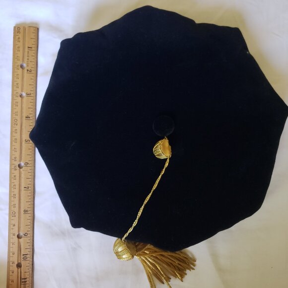 Phd Regalia Black Tam Jostens Academia Regalia Excellent Condition small - Picture 4 of 8